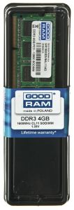 GOODRAM SO-DIMM DDR3 4096MB PC1600 CL11 512x8 1,35V