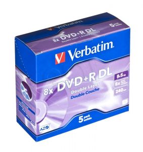 DVD+R Verbatim 8,5GB 8x 5szt. case DL