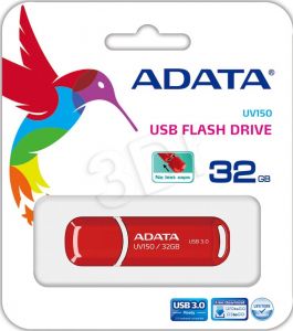 Adata Flashdrive UV150 32GB USB 3.0 czerwono-biały