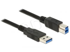 Kabel Delock ( USB 3.0 Typ-A - USB 3.0 Typ-B M-M 0,5m czarny )