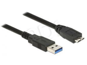 Kabel Delock ( USB 3.0 Typ-A - USB 3.0 Typ Micro-B M-M 0,5m czarny )