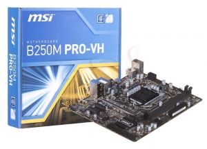 Płyta główna MSI B250M PRO-VH B250M PRO-VH ( LGA 1151 ; 2x DDR4 DIMM ; Micro ATX )
