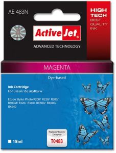 Tusz Activejet AE-483N (do drukarki Epson, zamiennik T0483 supreme 17ml magenta)