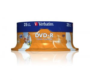 DVD-R Verbatim Azo 4,7GB 16x 25szt. spindle Wide Printable