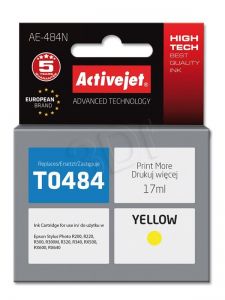 Tusz Activejet AE-484N (do drukarki Epson, zamiennik T0484 supreme 17ml yellow)