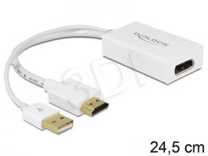 Adapter Delock HDMI - DisplayPort + HDMI M-F