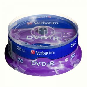 DVD+R Verbatim 4,7GB 16x 25szt. spindle