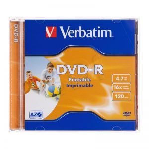 DVD-R VERBATIM AZO 4.7GB 16X PRINTABLE JC 10SZT