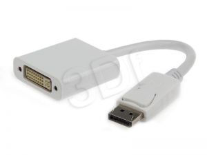 Gembird Adapter video męski-żeński DisplayPort - DVI Dual link biały