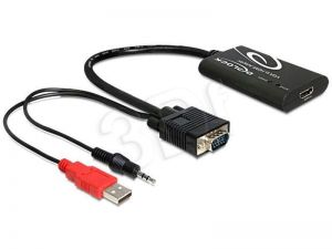 Adapter Delock VGA + audio + USB - HDMI M-F