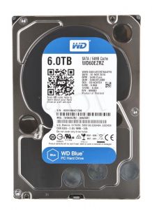 Dysk HDD Western Digital Blue WD60EZRZ ( HDD 6TB ; 3.5\" ; SATA III ; 64 MB ; 5400 obr/min )