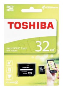 Toshiba micro SD M102 32GB Class 4 + adapter