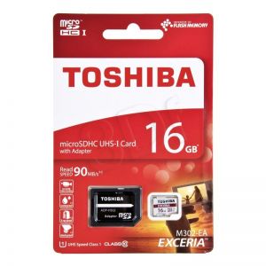 Toshiba micro SD M302 16GB Class 10 + adapter