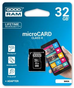 Goodram micro SDHC 32GB Class 4 +adapter