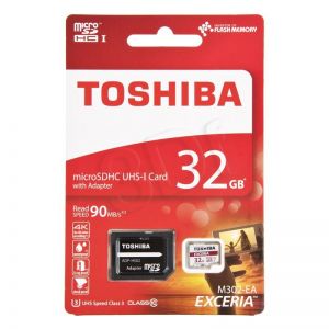 TOSHIBA microSD SDHC 32GB M302 UHS-I U3+ ADAPTER