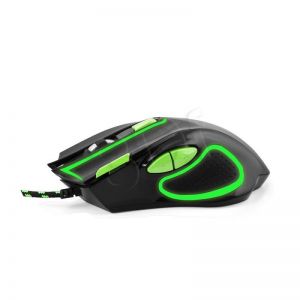 Mysz przewodowa Esperanza optyczna HAWK EGM401KG 2400dpi czarny/zielony