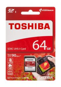 Toshiba SDXC EXCERIA (N302) 64GB Class 10,UHS Class U3