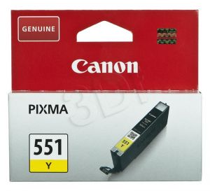Tusz Canon żółty CLI-551Y=CLI551Y=6511B001, 300 str.,7 ml
