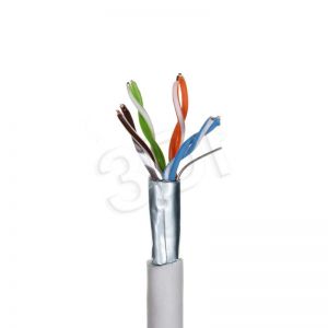 MADEX kabel, drut  F/UTP 4PR 24AWG kat.5e PVC 100m - Szary - 100% miedź