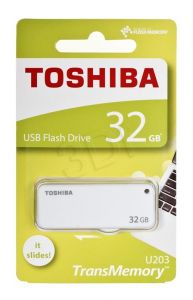 Toshiba Flashdrive TransMemory U203 32GB USB2.0 Hi-Speed biały
