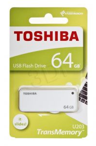 Toshiba Flashdrive TransMemory U203 64GB USB2.0 Hi-Speed biały