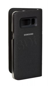 Galaxy S8 LED Flip Wallet Black