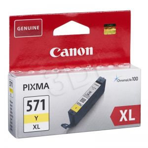 Tusz Canon żółty CLI-571YXL=CLI571YXL=0334C001, 11 ml.