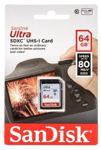 Sandisk SDXC Ultra 64GB Class 10