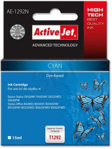 Tusz Activejet AE-1292N (do drukarki Epson, zamiennik T1292 supreme 15ml cyan)