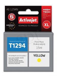 Tusz Activejet AE-1294N (do drukarki Epson, zamiennik T1294 supreme 15ml yellow)