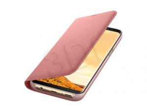 Galaxy S8 LED Flip Wallet Pink