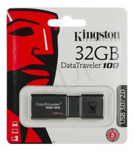 Kingston Flashdrive DataTraveler 100 G3 32GB USB 3.0 Czarny