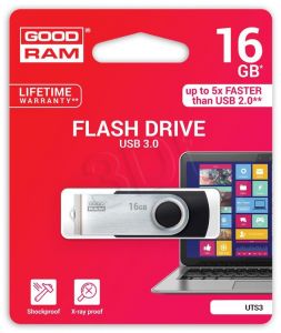 Goodram Flashdrive UTS3 16GB USB 3.0 czarny