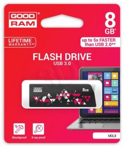 Goodram Flashdrive Cl!ck 8GB USB 3.0 czarny