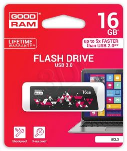 Goodram Flashdrive Cl!ck 16GB USB 3.0 czarny