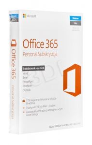 Microsoft Office 365 Personal Polish EuroZone Subs 1YR Mlk P2
