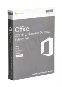 Microsoft Office Mac Home Business 1PK 2016 PL EuroZone Mlk P2