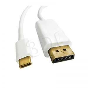 QOLTEC KABEL DISPLAYPORT USB 3.1 TYP C / DISPLAYPORT MĘSKI | 4KX2K | 2M