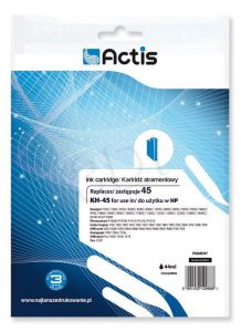 Tusz Actis KH-45 (do drukarki Apple,Hewlett Packard, zamiennik HP 45 51645A standard 24ml czarny)