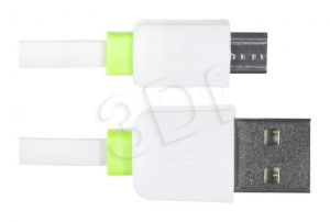 Kabel I-Box ( USB 2.0 typ A - microUSB typ B M-M 1m biały )