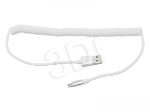 BLOW PRZYŁ.USB A - MICRO B 1,5M SPIRALNE SREBRNE