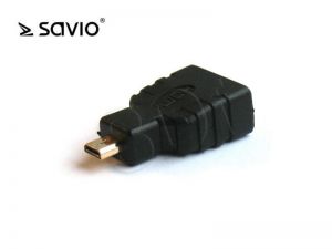 Adapter HDMI Savio CL-17 HDMI - micro HDMI M-F