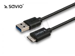 Kabel Savio CL-102 ( USB 3.0-Micro USB 3.0 M-M 1m czarny )