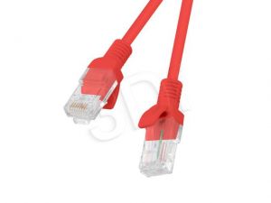 LANBERG PATCHCORD UTP KAT.5E 0.5M CZERWONY