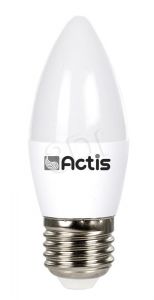 Actis żarówka LED SMD ACS-DS2027C (świeczka 510lm 6,5W E27 ciepła biel)