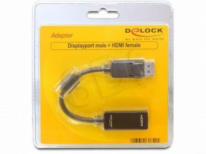 Adapter video Delock DisplayPort - HDMI M-F