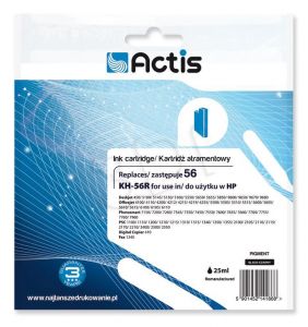 Tusz Actis KH-56R (do drukarki Hewlett Packard, zamiennik HP 56 C6656A standard 20ml czarny)