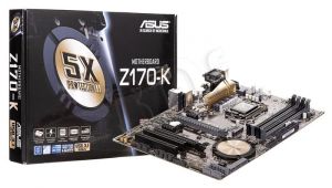 Płyta główna Asus Z170-K ( LGA 1151 ; 4x DDR4 DIMM ; ATX ; CrossFire )