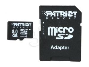 Patriot micro SDHC LX Series 8GB Class 10,UHS Class U1 + Adapter microSD-SD