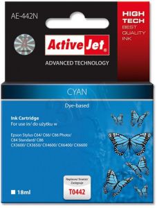 Tusz Activejet AE-442N (do drukarki Epson, zamiennik T0442 supreme 17ml cyan)